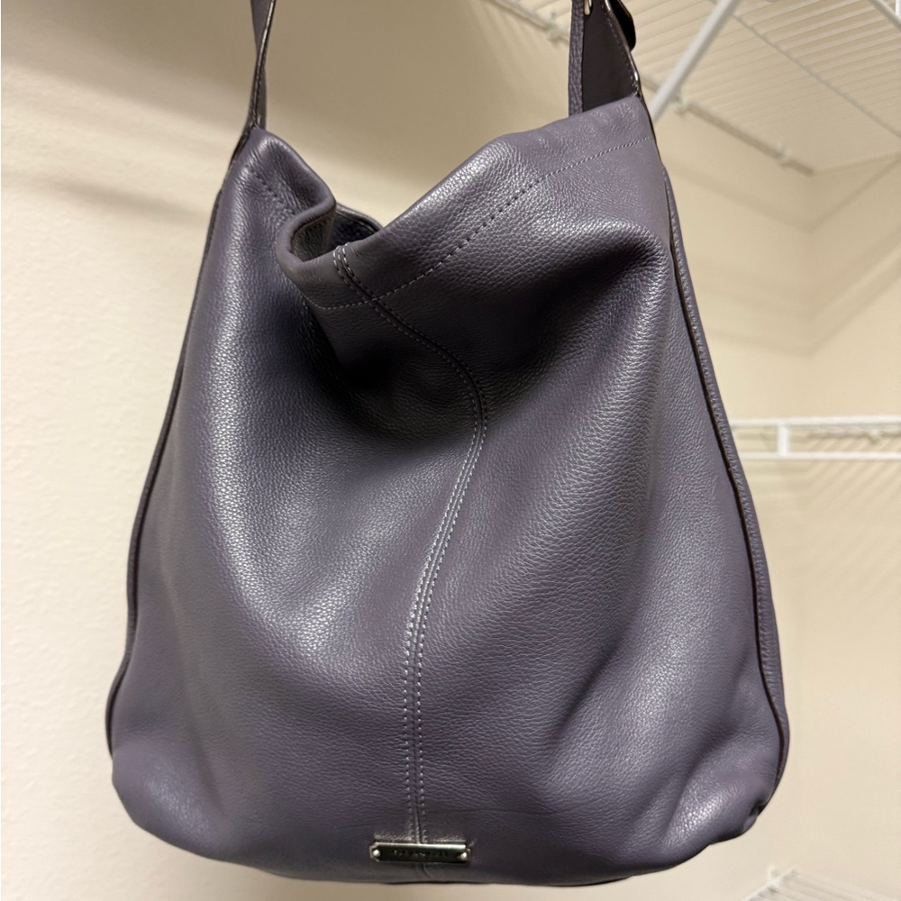 Coach Avery Pebbles leather hobo purse Indigo/Purple